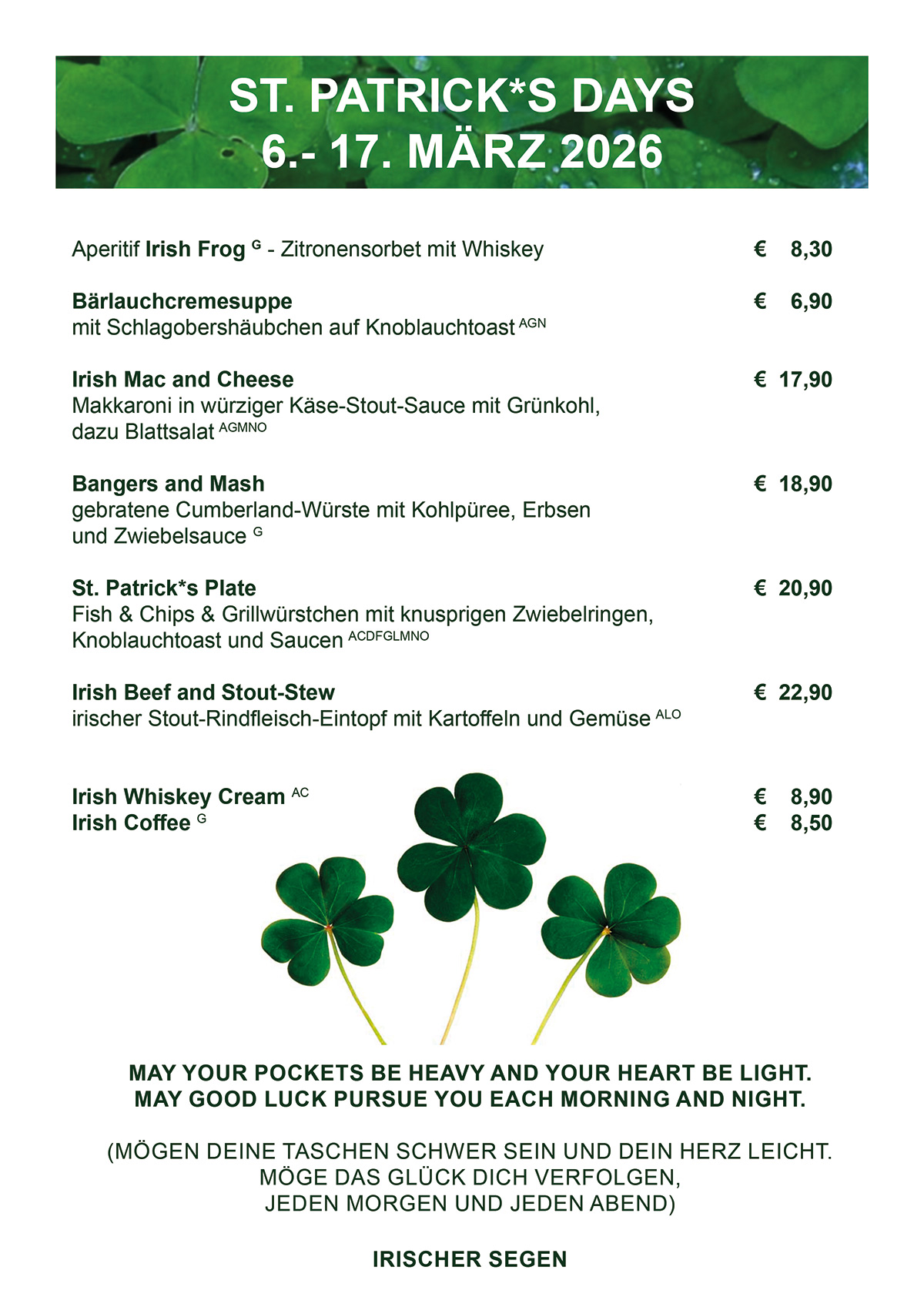 2026 St. Patrickskarte