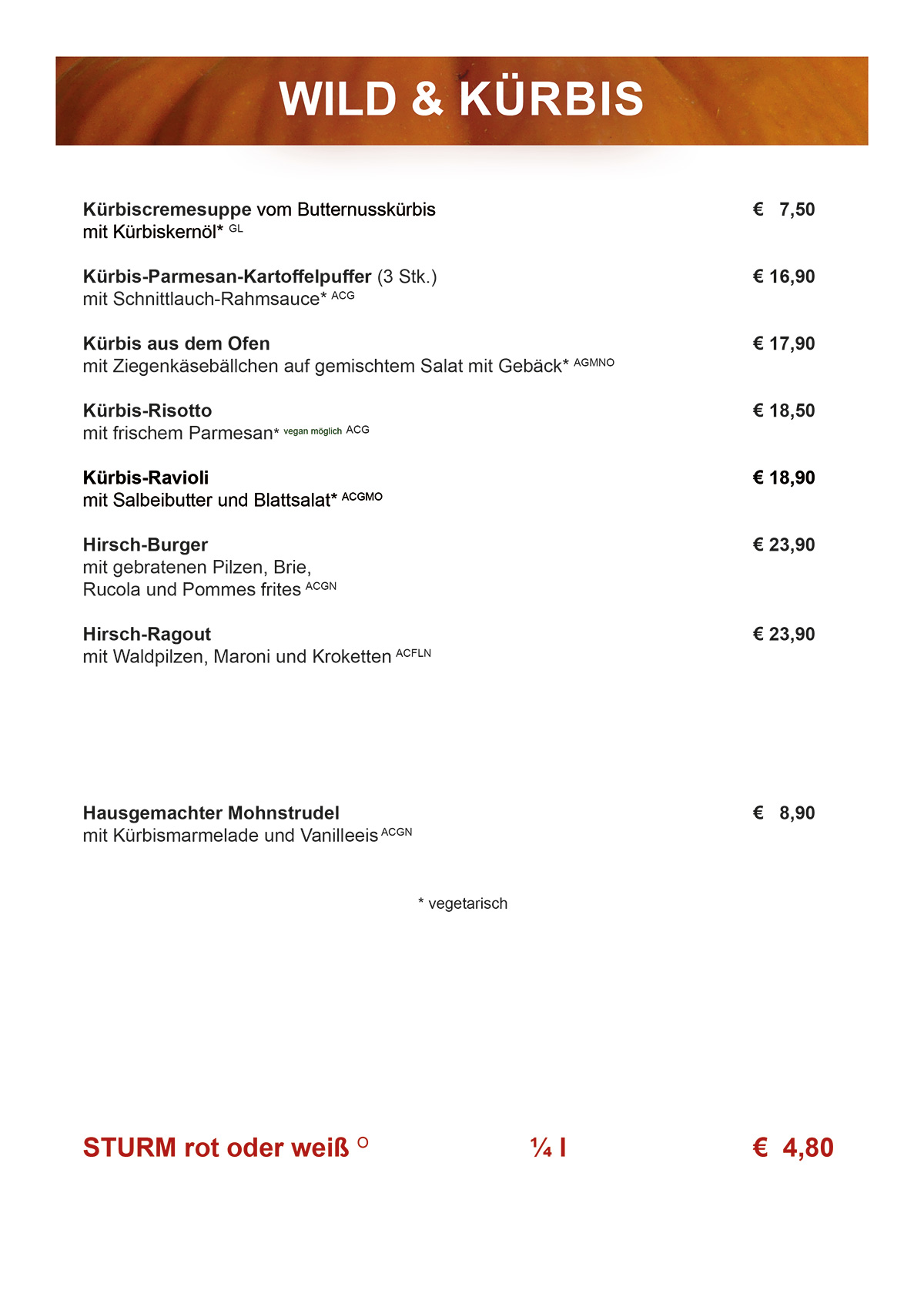2026 Wild und Kürbis
